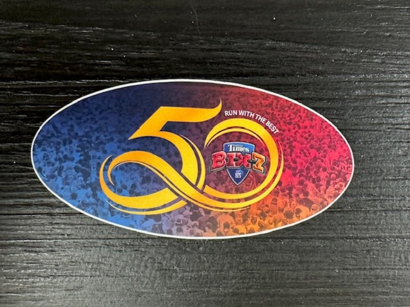 Sticker Oval 50th Year