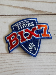 Embroidered Patch with Bix 7 shield logo