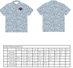 Ladies Hawaiian Shirt - Blue