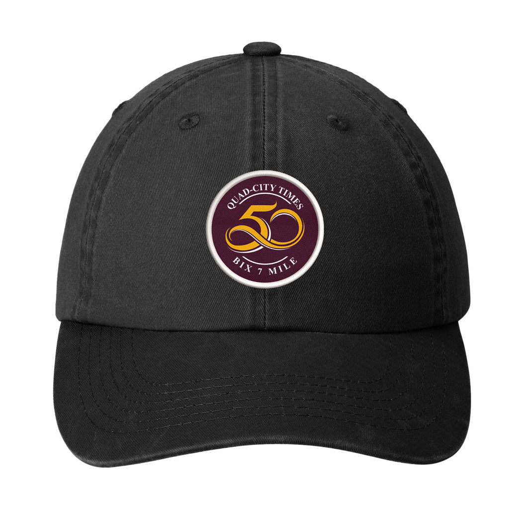 50th Baseball Cap - black