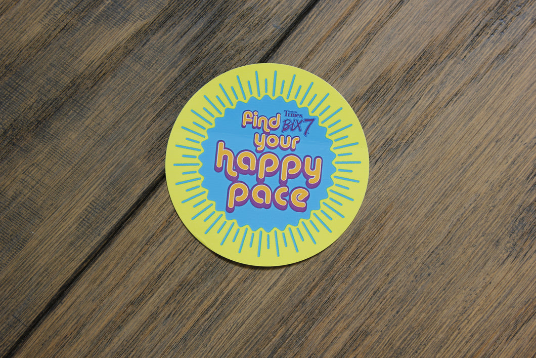 Sticker - Find Your Happy Pace